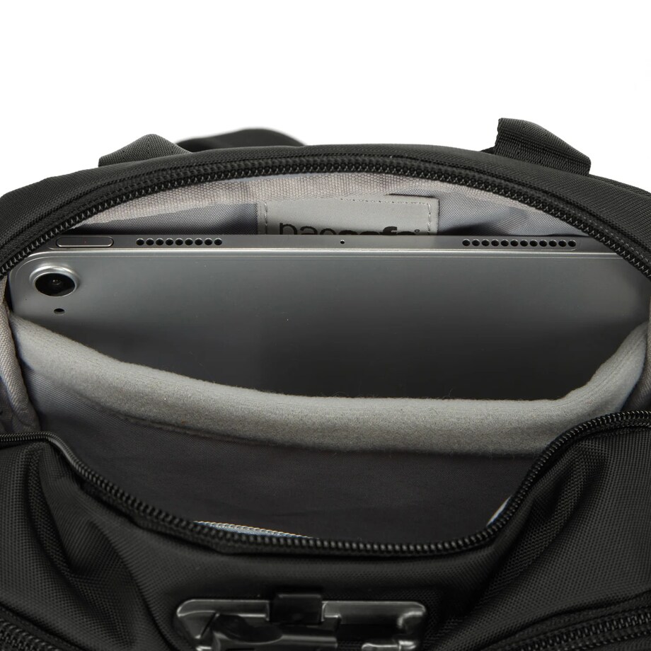 Torba na ramię męska/ listonoszka antykradzieżowa Pacsafe Metrosafe X vertical crossbody Black