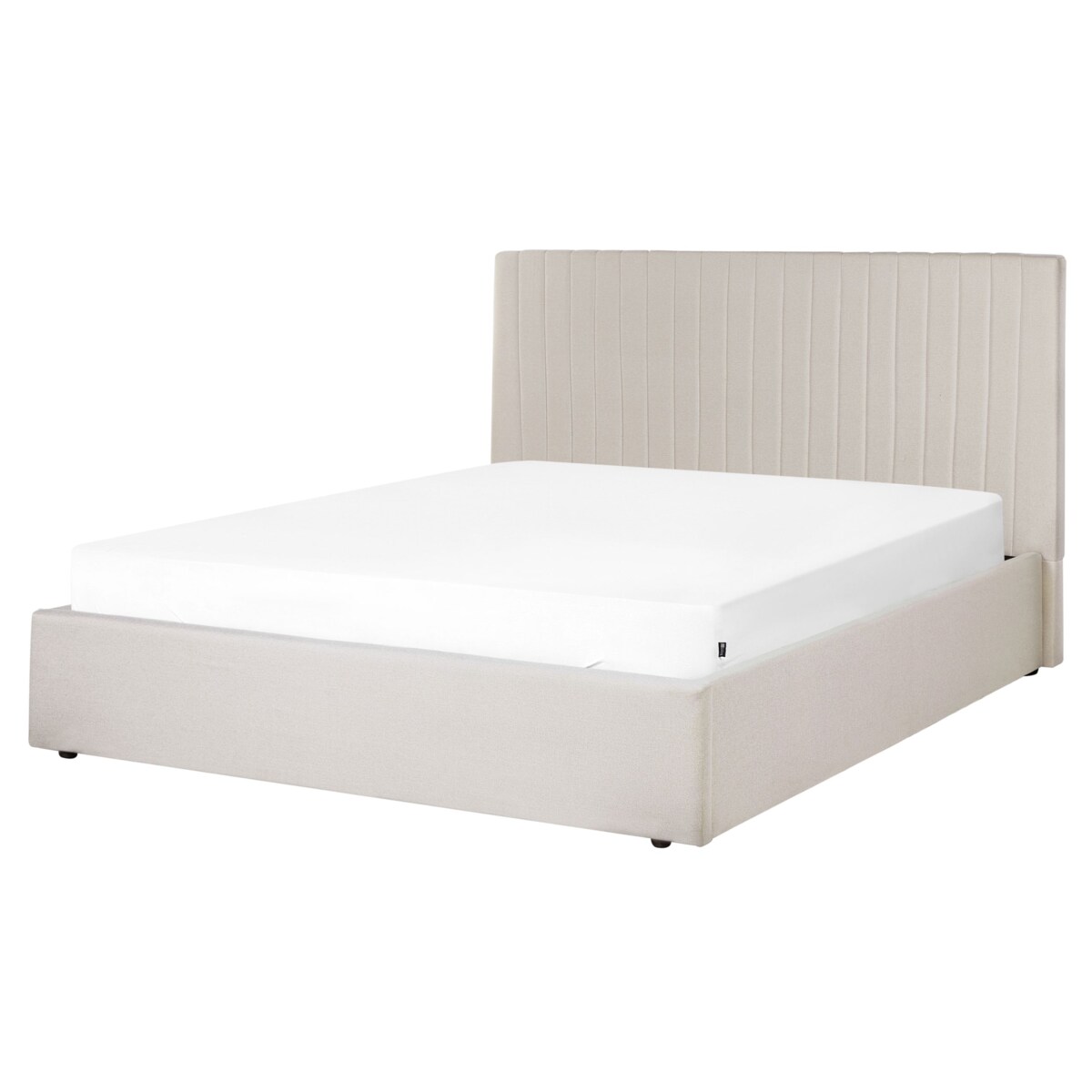 Łóżko z pojemnikiem VION 160 x 200 cm Beżowy