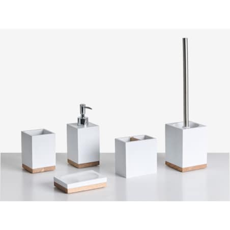 Zestaw akcesoriów łazienkowych 5 elementów TAPICHE Biały