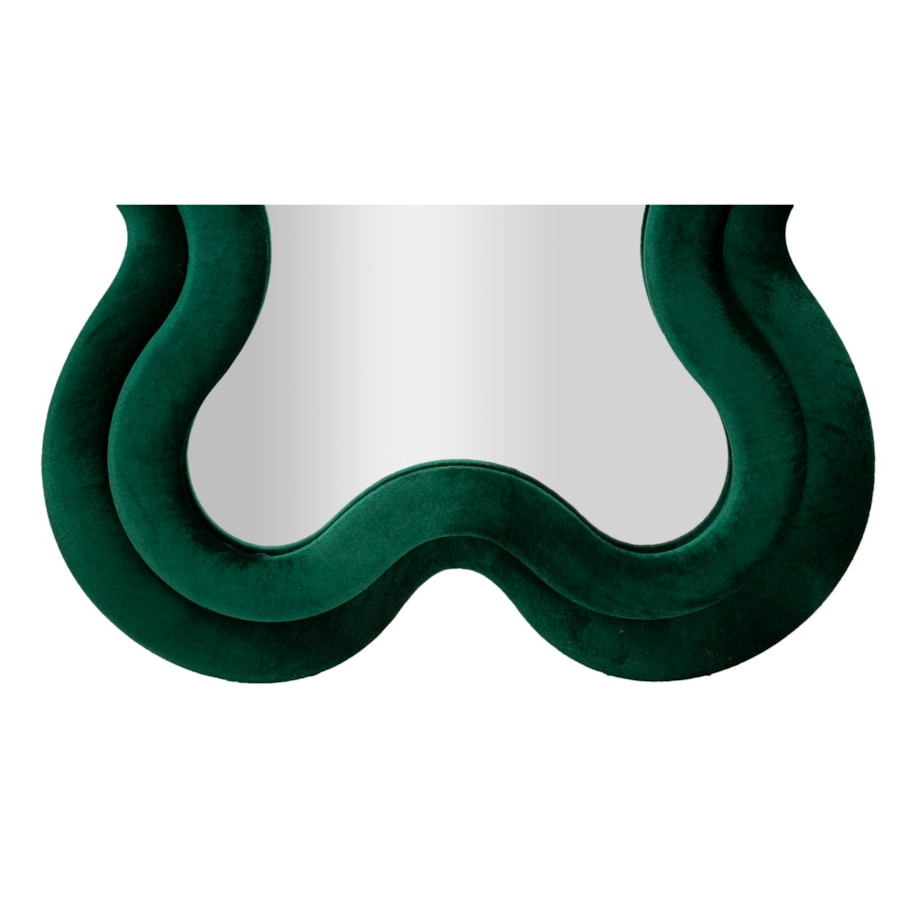 Lustro ścienne Monica, kolor zielony, płyta MDF i poliester, 58 x 4 x 160 cm, do salonu i przedpokoju, Mauro Ferretti