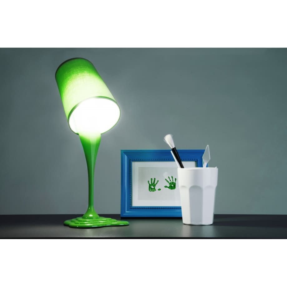Konsimo EKLES Lampa stołowa, zielony