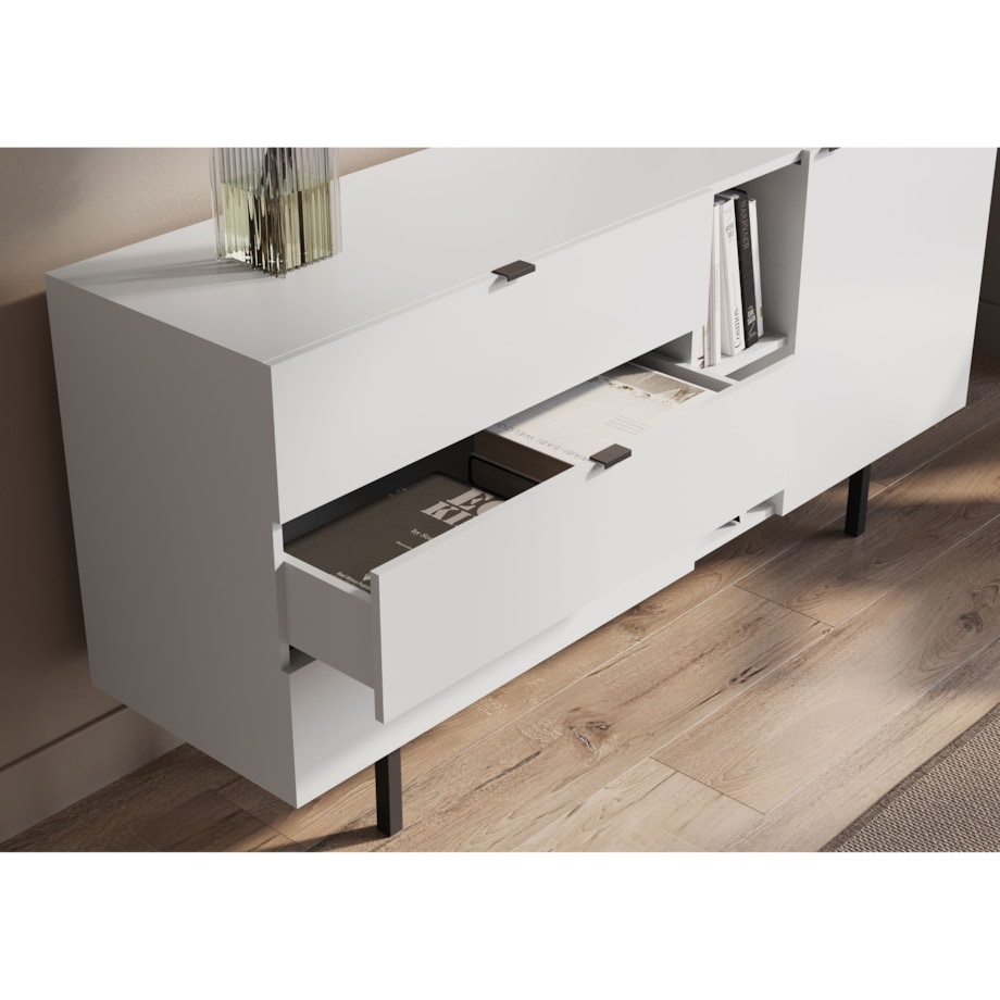 Biała komoda z szufladami Skandica MYWAY / szer. 160 cm