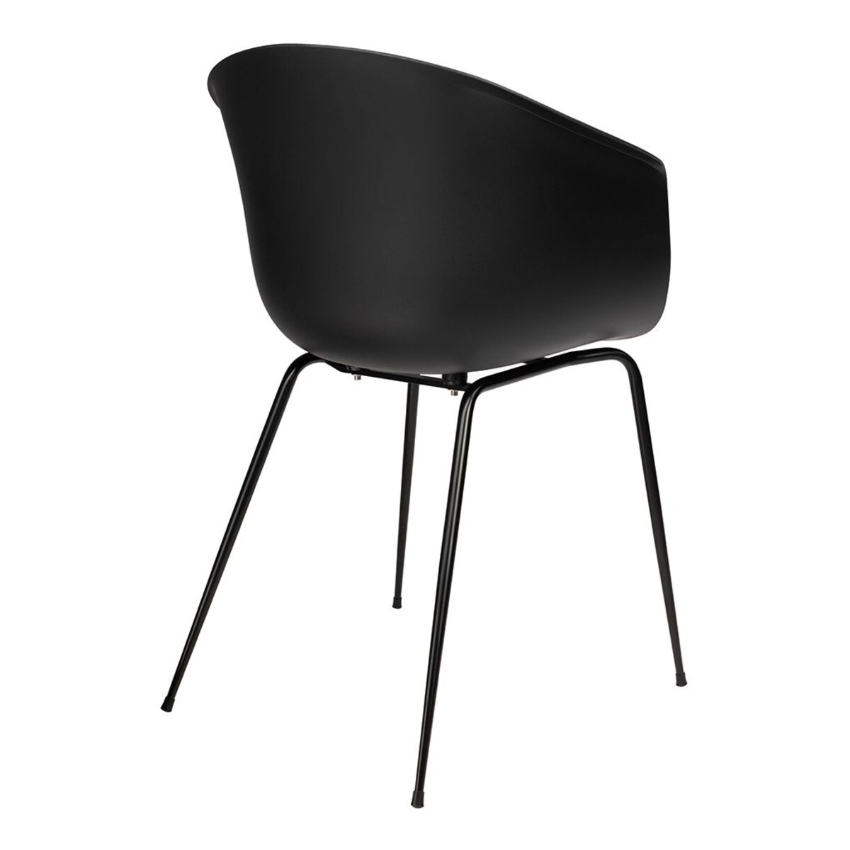 Wygodne krzesło Ralf 342 CPP6 na metalowych nogach czarne