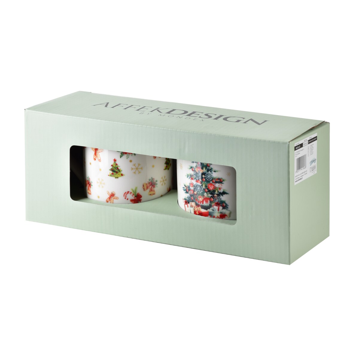 NIKOLAO Komplet 2 kubków 2x400ml 8x H9,7