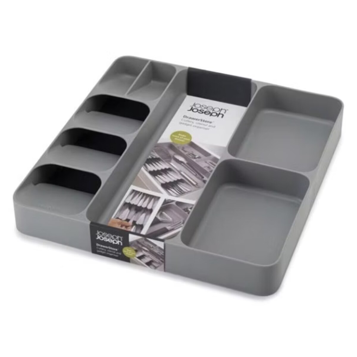 Organizer do szuflad szary DrawerStore, 40 x 38.5 x 5 cm, Joseph Joseph