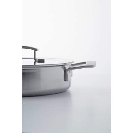 Patelnia głęboka z 2 uchwytami i pokrywką Demeyere Industry 5 - 28 cm