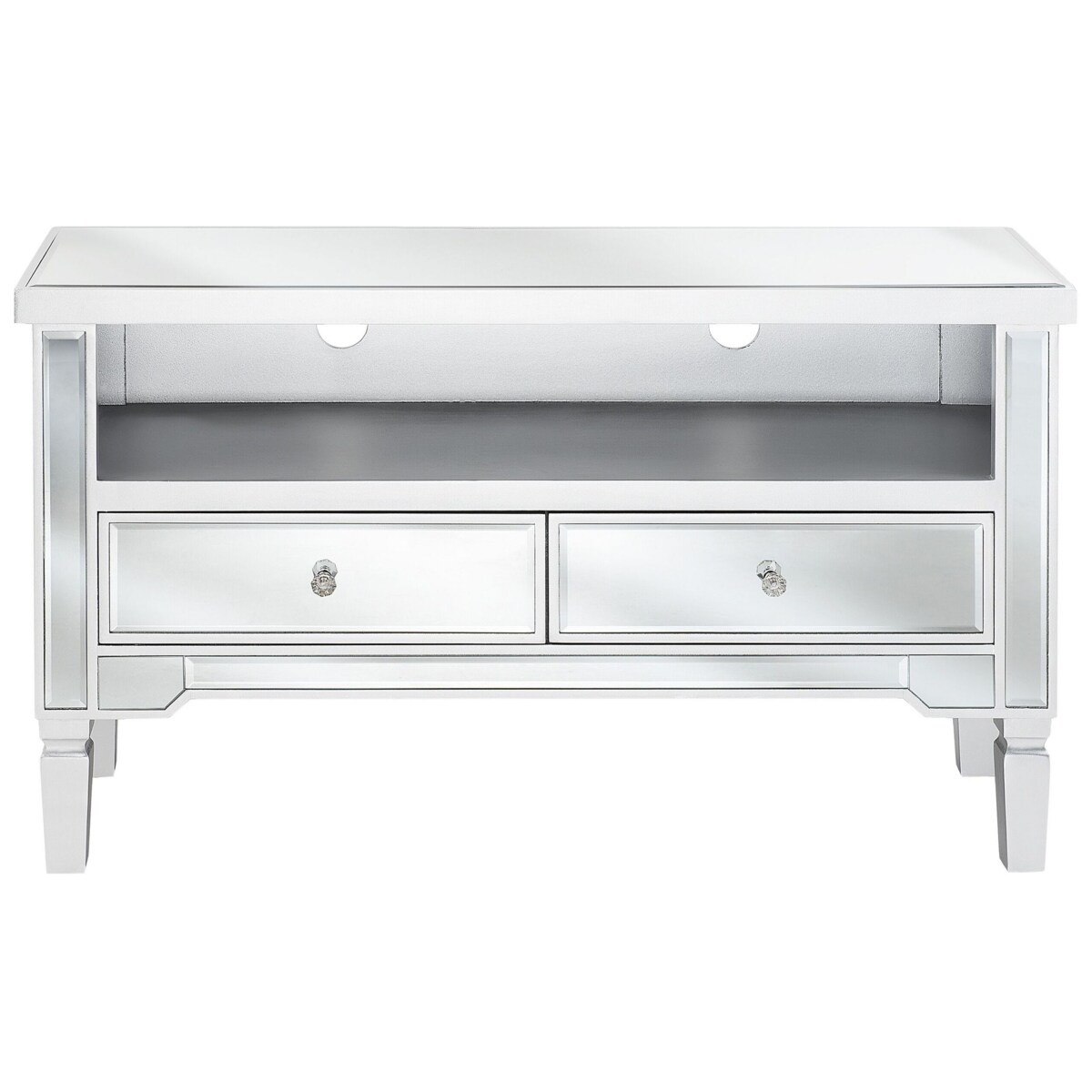 Szafka RTV lustrzana srebrna NICEA