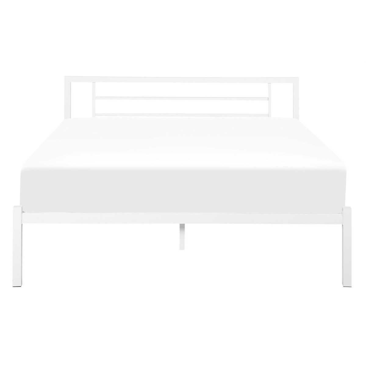 Łóżko metalowe 140 x 200 cm białe CUSSET