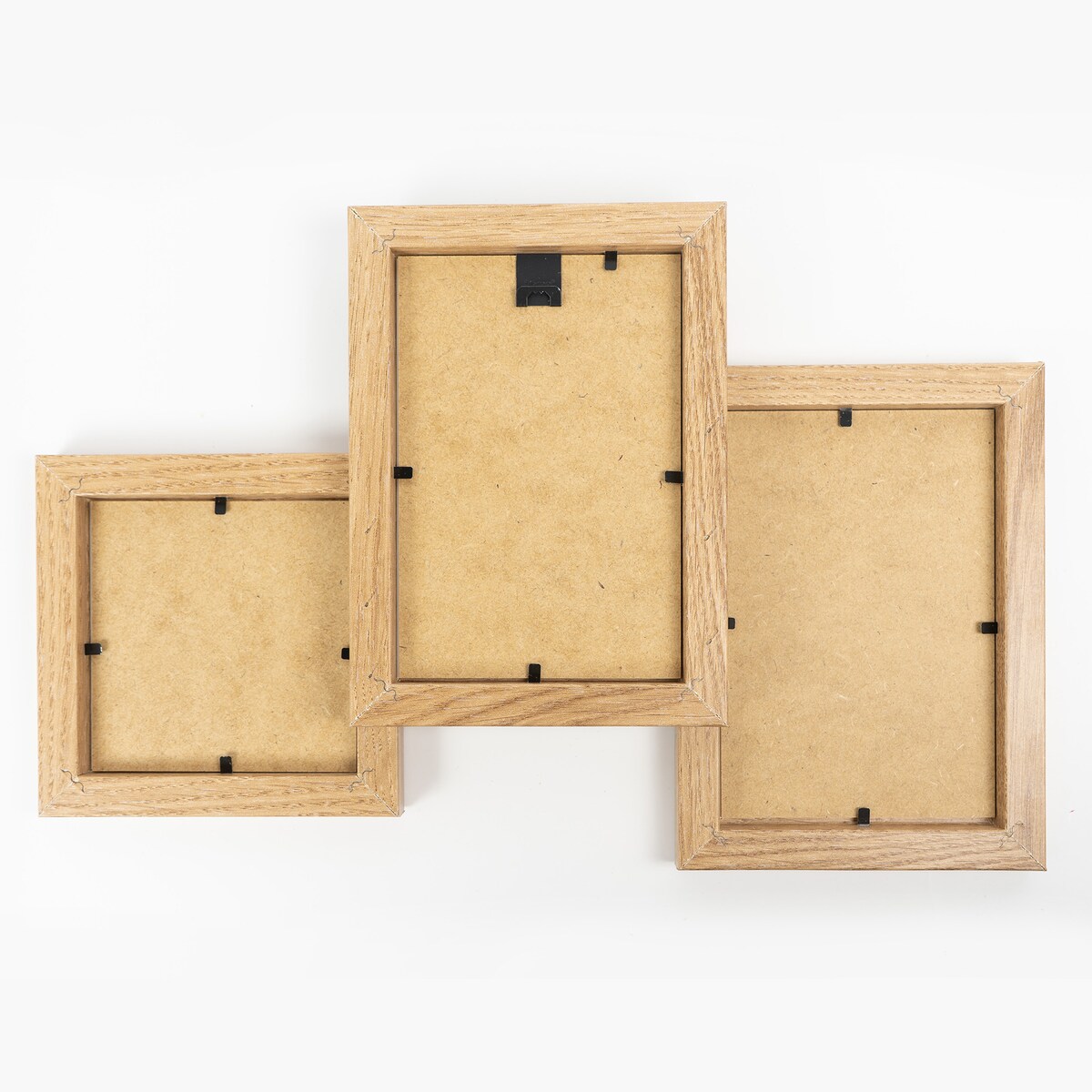 Multirama ramka na zdjęcia. W kolorze dębowym multirama na trzy zdjęcia 10x15 cm 10x10 cm Ramka na zdjęcia 3 w 1 MULTI HEN 4 FRAMAI®