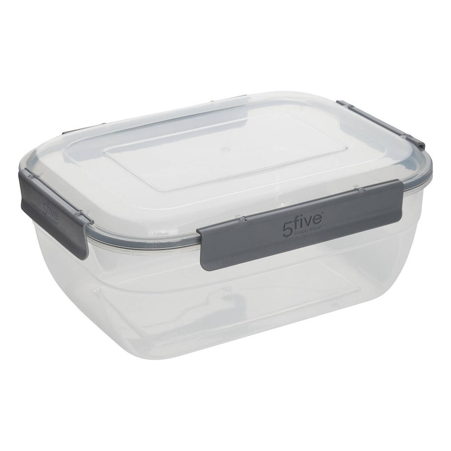 Pojemniki na żywność zamykane na klik KLIC, prostokątne, 4 sztuki