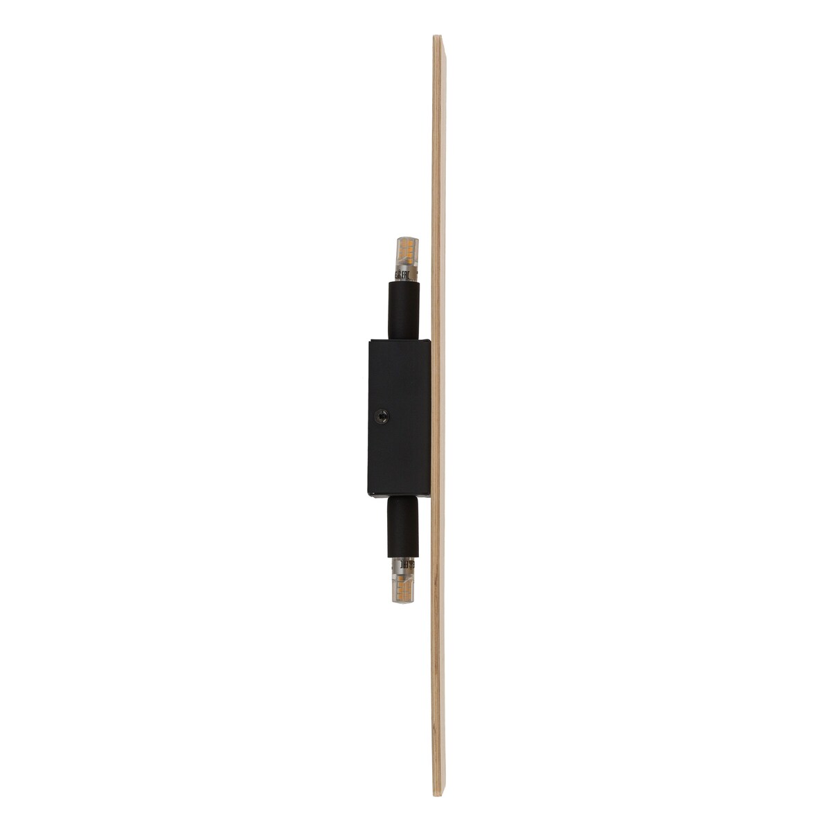Lampa ścienna TK Lighting TAVOLA LONG 4754 czarna/drewno 50 cm 2xG9 nowoczesna kinkiet LED do salonu i łazienki