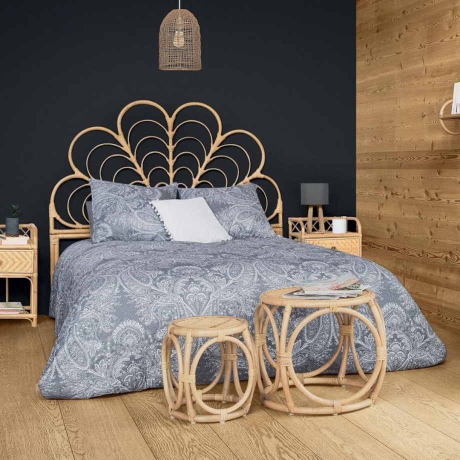 Wezgłowie zagłówek do łóżka rattan Paw