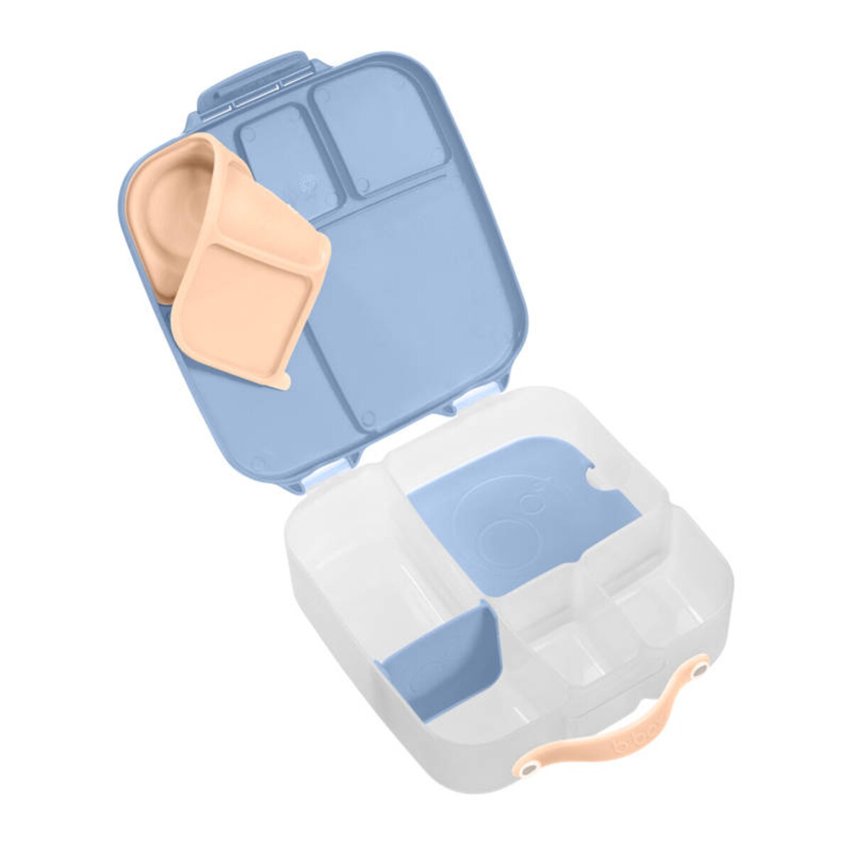 Lunchbox dla dzieci i dorosłych - śniadaniówka z przegródkami i wkładem chłodzącym Feeling Peachy, b.box