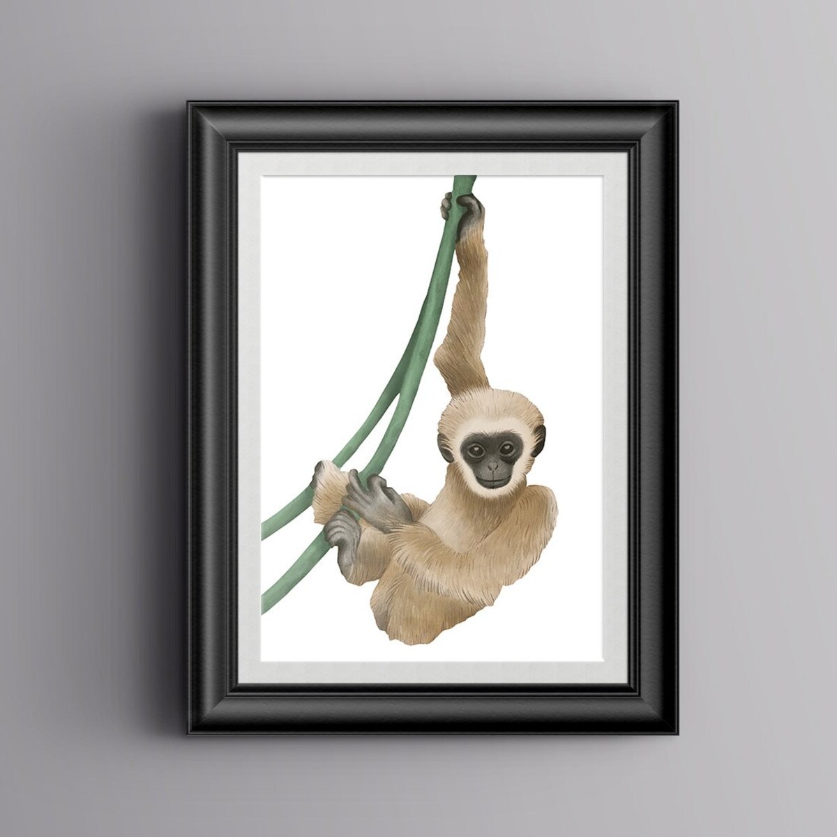 Plakat dla dzieci Małpka 20x30