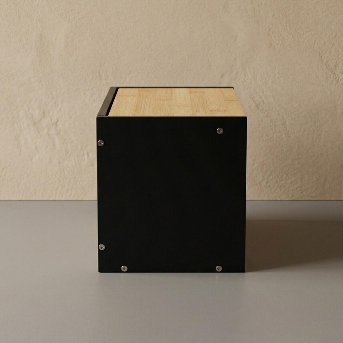 Bambusowy chlebak CADRE, dwustronnie otwierany, 20 x 33 x 20 cm