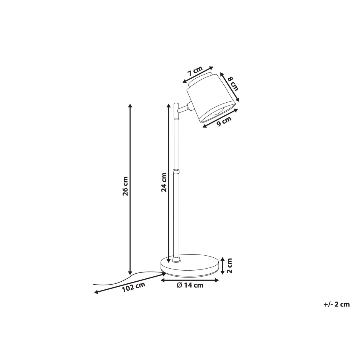 Lampa biurkowa LED LIBRA Ze ściemniaczem Czarny
