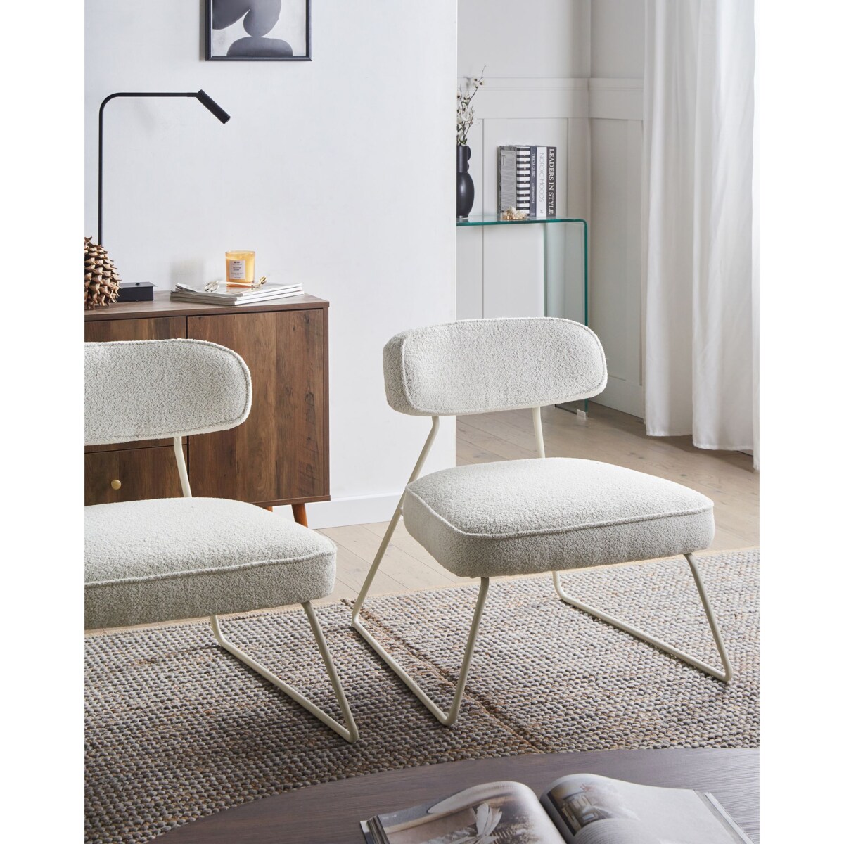 Zestaw 2 foteli FROVI Złamana biel