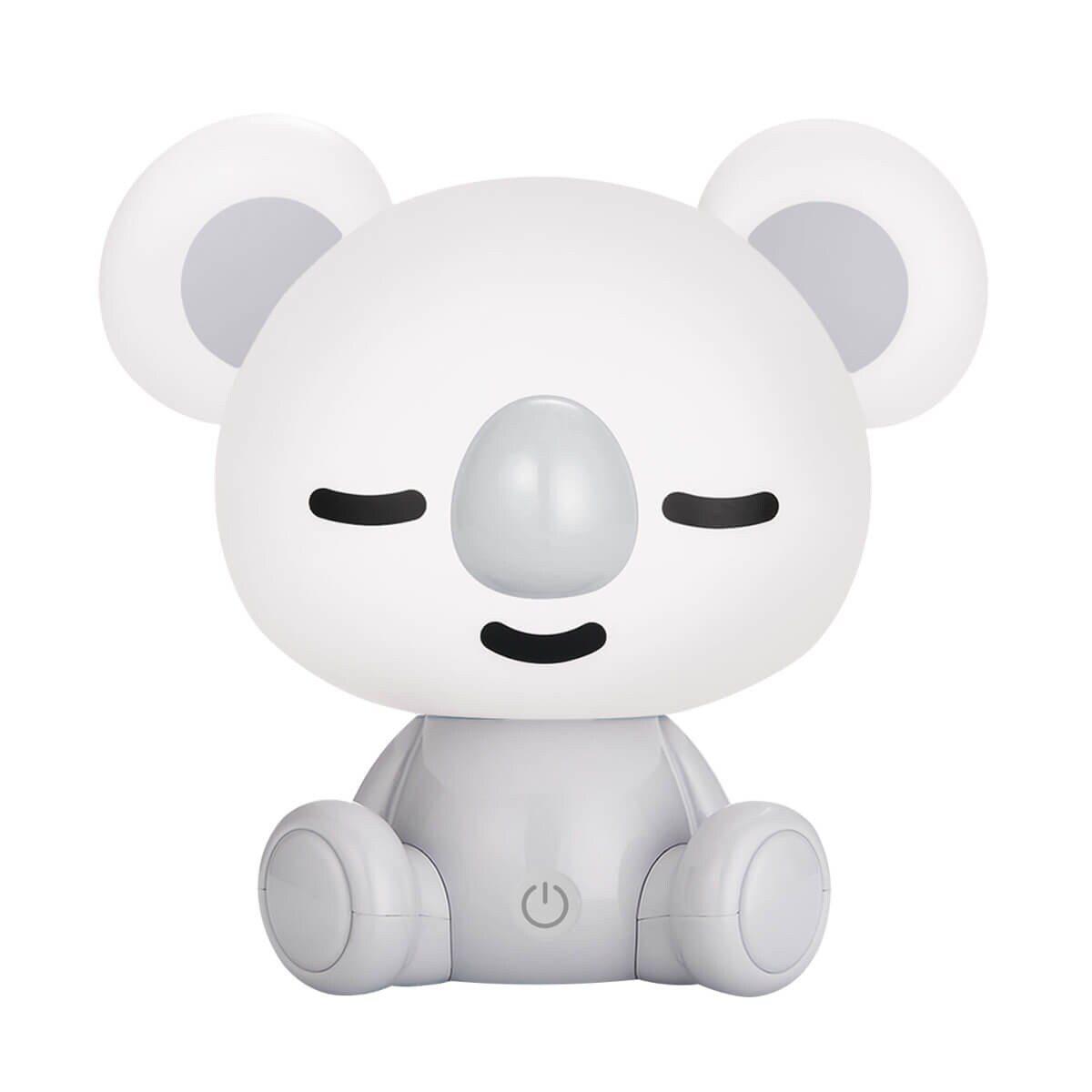 Nocna lampka na komodę Koala KDR-611-GR Zumaline LED 3W 4000K biała szara