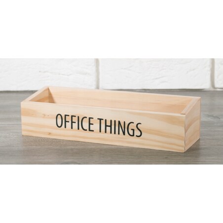 ORGANIZER biurowy drewniany OFFICE THINGS 25x8cm