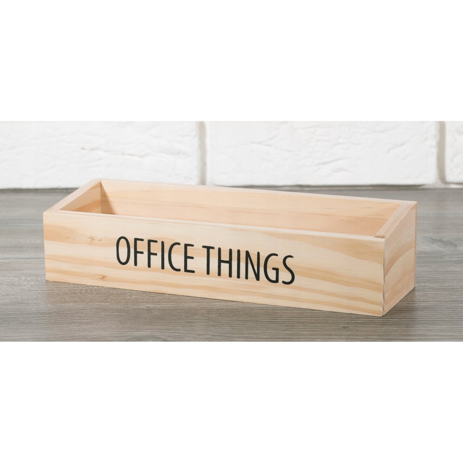 ORGANIZER biurowy drewniany OFFICE THINGS 25x8cm
