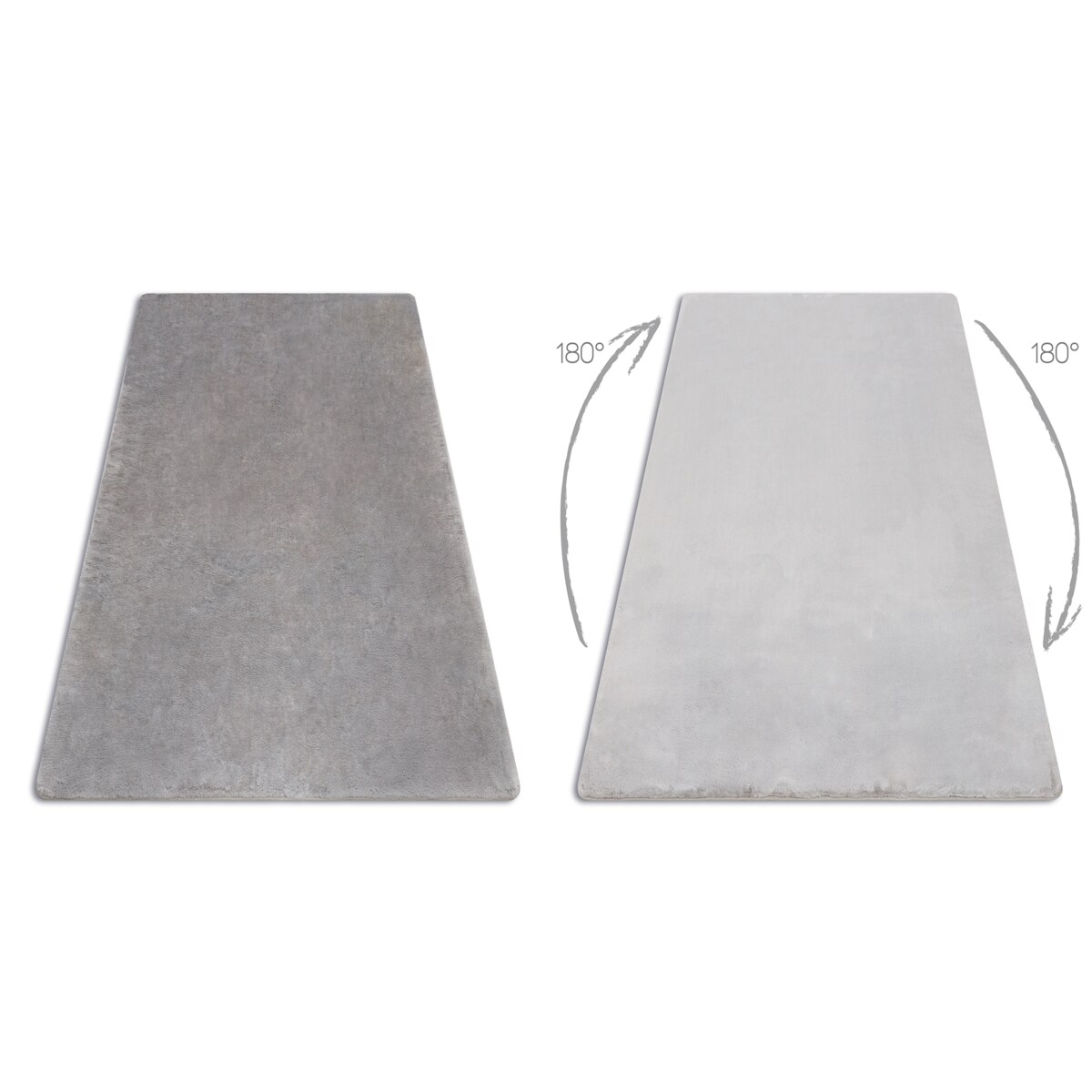 Dywan POSH Shaggy szary gruby, pluszowy, 160x220 cm