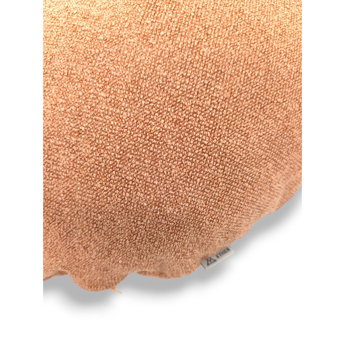 Okrągła łososiowa poduszka dekoracyjna 45 cm Ronda