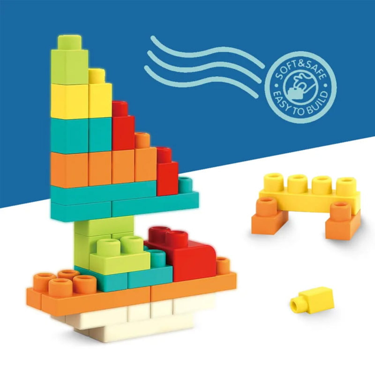 SOFT blocks - miękkie klocki konstrukcyjne 62 elementy