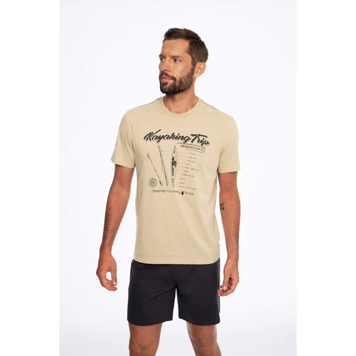 Piżama Canoe 41283-12X Beżowo-Szara Beżowo-Szary, M