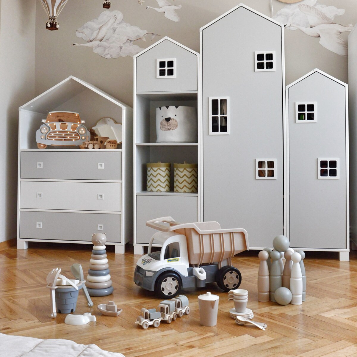 Biszkoptowa Chmurka Zestaw do gry w kręgle 11 el.