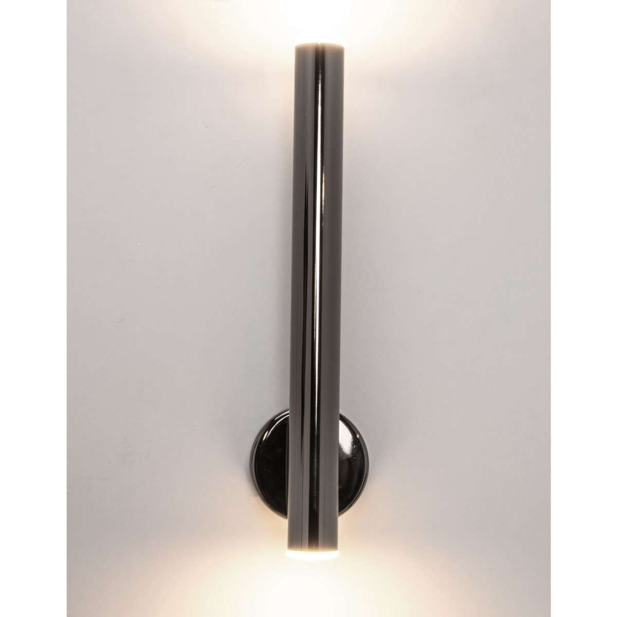 Kinkiet LAMPA ścienna LOYA W0461-02B-L8L8 Zumaline metalowa OPRAWA tuba LED 5W 3000K czarna