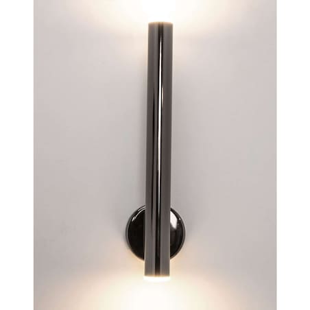 Kinkiet LAMPA ścienna LOYA W0461-02B-L8L8 Zumaline metalowa OPRAWA tuba LED 5W 3000K czarna