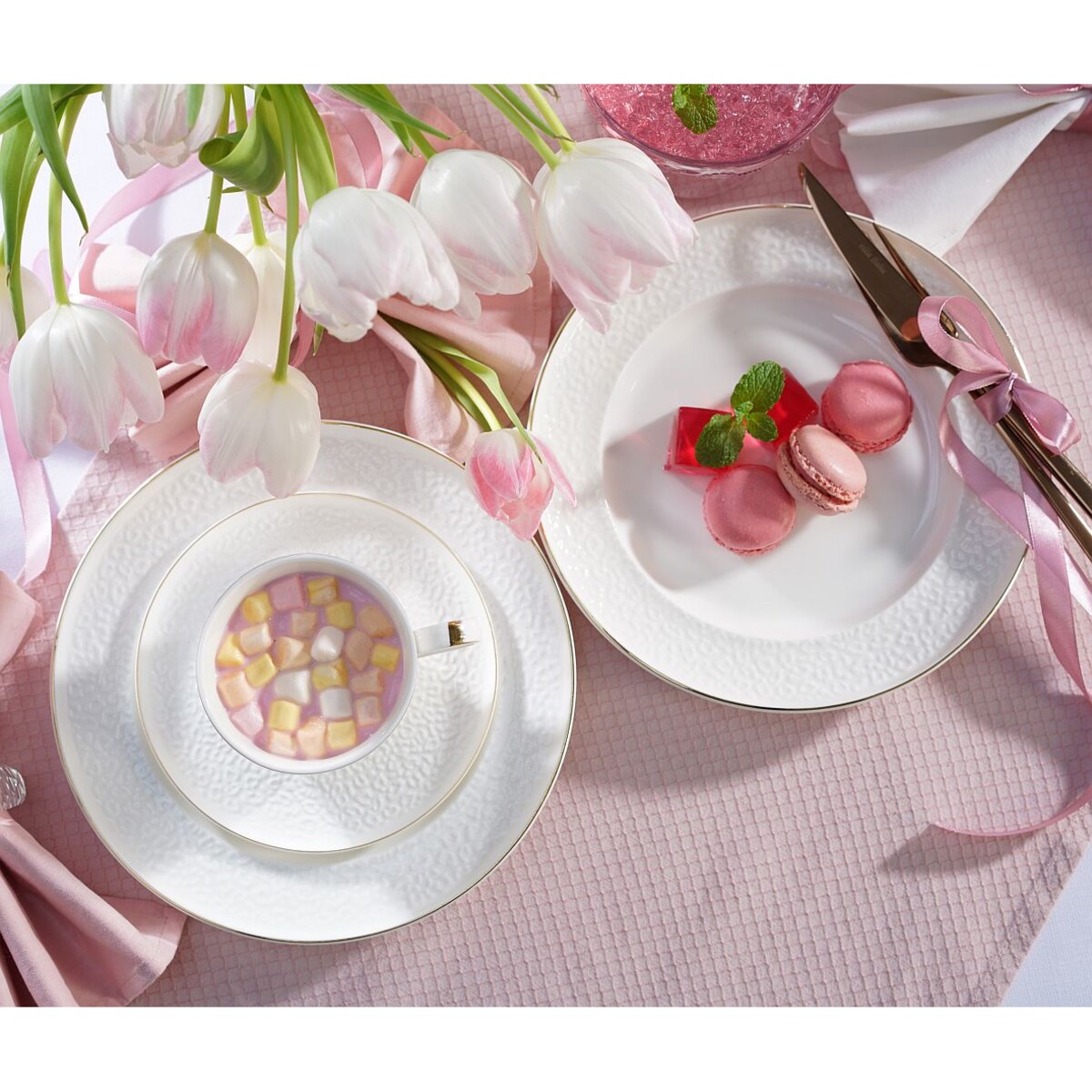 VILLA ITALIA Talerzyk deserowy śniadaniowy 21,5 cm porcelanowy IDALIA