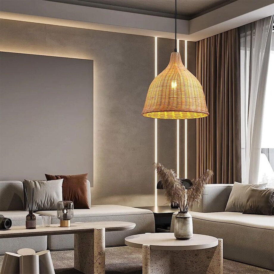 Lampa wisząca pleciona Boho Natural APP1647-1CP