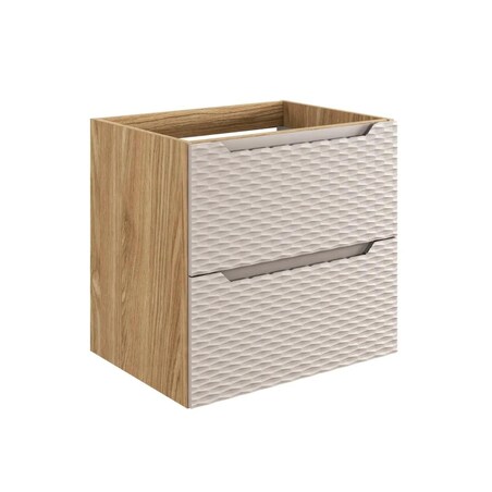 Szafka pod umywalkę OCEAN BEIGE 82-60-2S 60cm dąb olejowany/beżowa