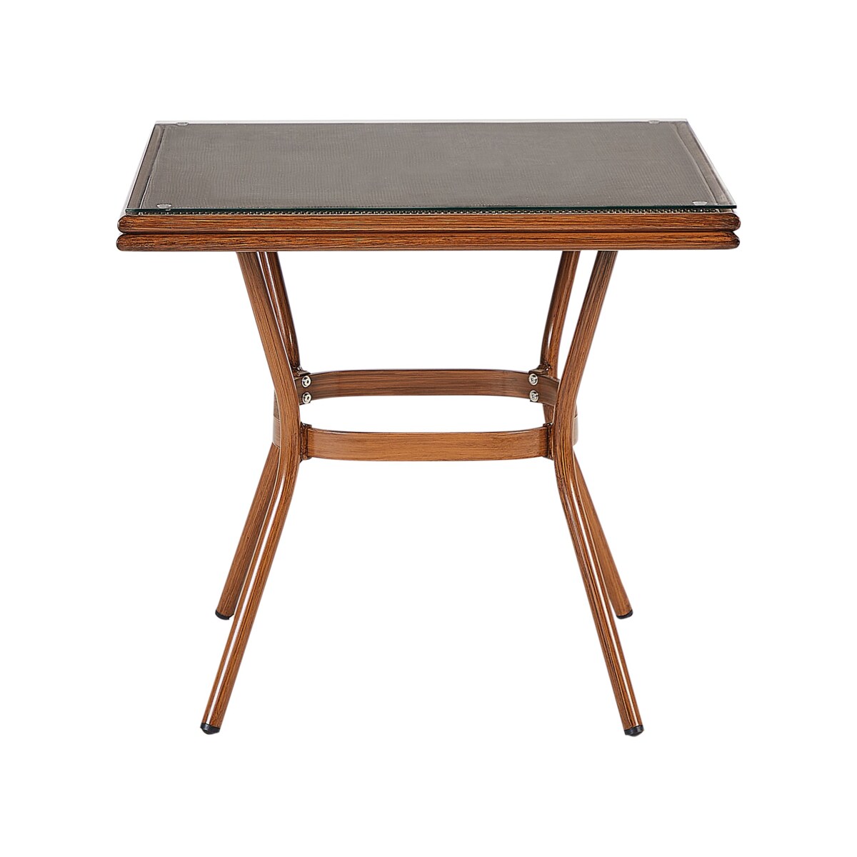 Zestaw jadalniany dla 4 osób Szkło Szary CASPRI II