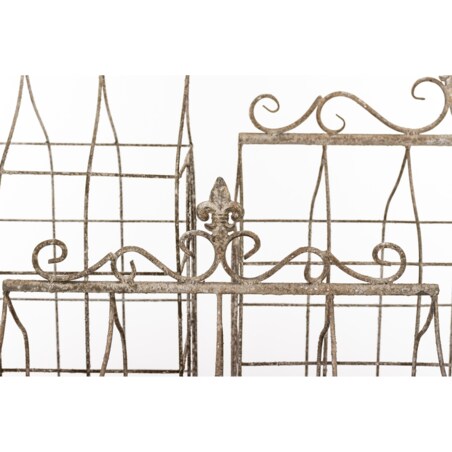 Klatki dekoracyjne metalowe 3 sztuki 69x58x31,5 i 59x50x27 i 48x41x21,5 cm BURE