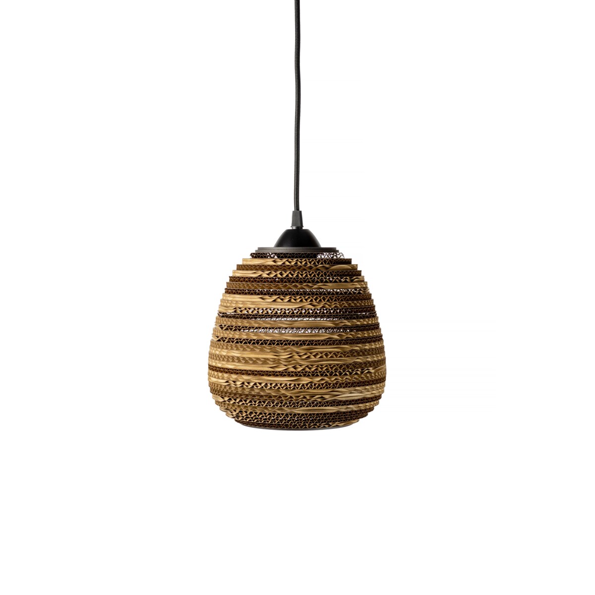 Ekologiczna lampa wisząca z tektury - ORGANIC S