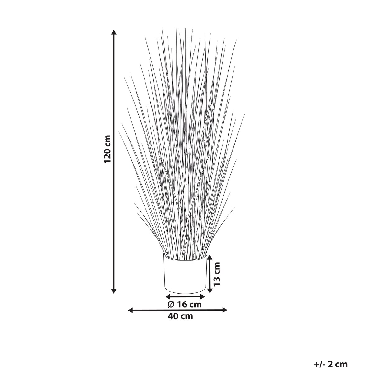 Sztuczna roślina ZEBRA GRASS 120 cm Zielony