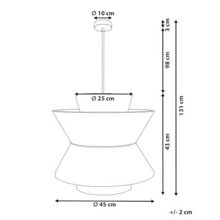Lampa wisząca ze słomy naturalna TELAMBA