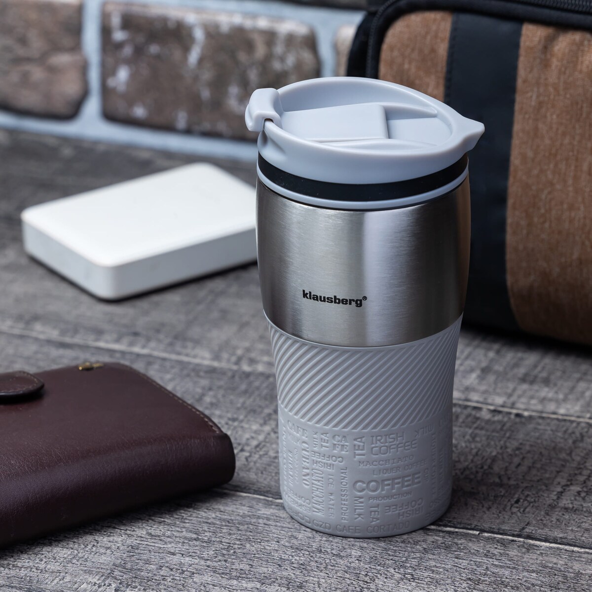 Kubek termiczny 320ml KLAUSBERG szary