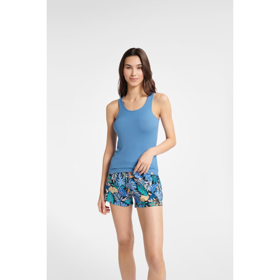 Piżama Baku 40627-55X Niebiska Niebieski, S