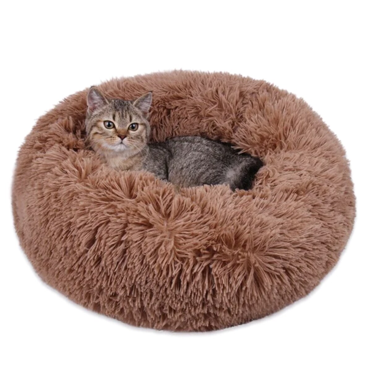 PLUSZOWE OKRĄGŁE LEGOWISKO kojec DLA PSA KOTA poduszka posłanie 60x60