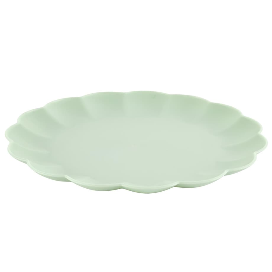 TALERZ OBIADOWY Iris 25,5 cm Z TWORZYWA PP zielony jasny