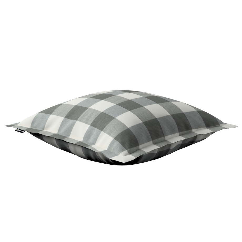 Poszewka Mona na poduszkę 45x45 szaro-biała krata (5,5x5,5cm)