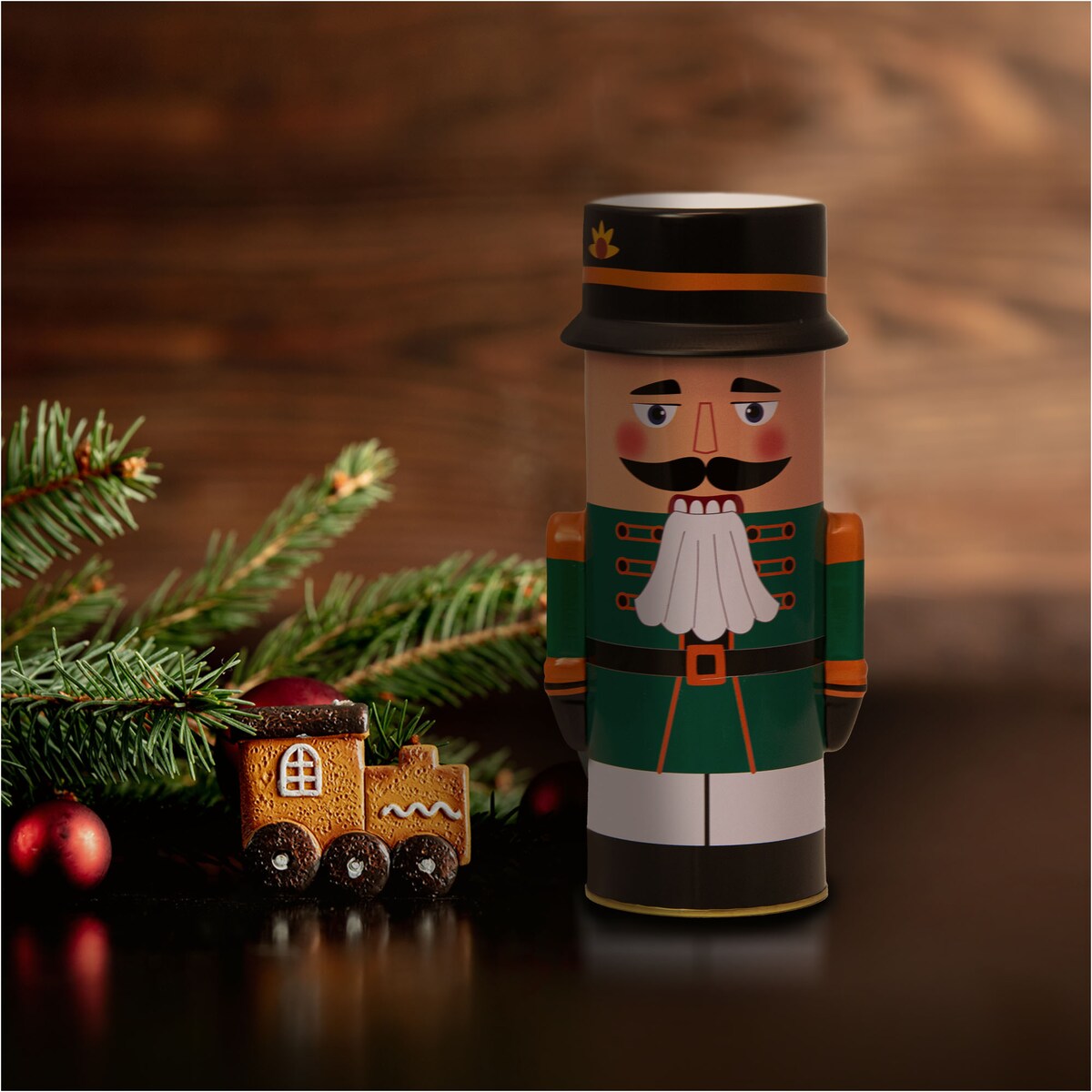 Puszka Na Pierniki Pojemnik Ciastka Świąteczna Boże Narodzenie 24,5X8,5 Cm Herbatę Cukierki