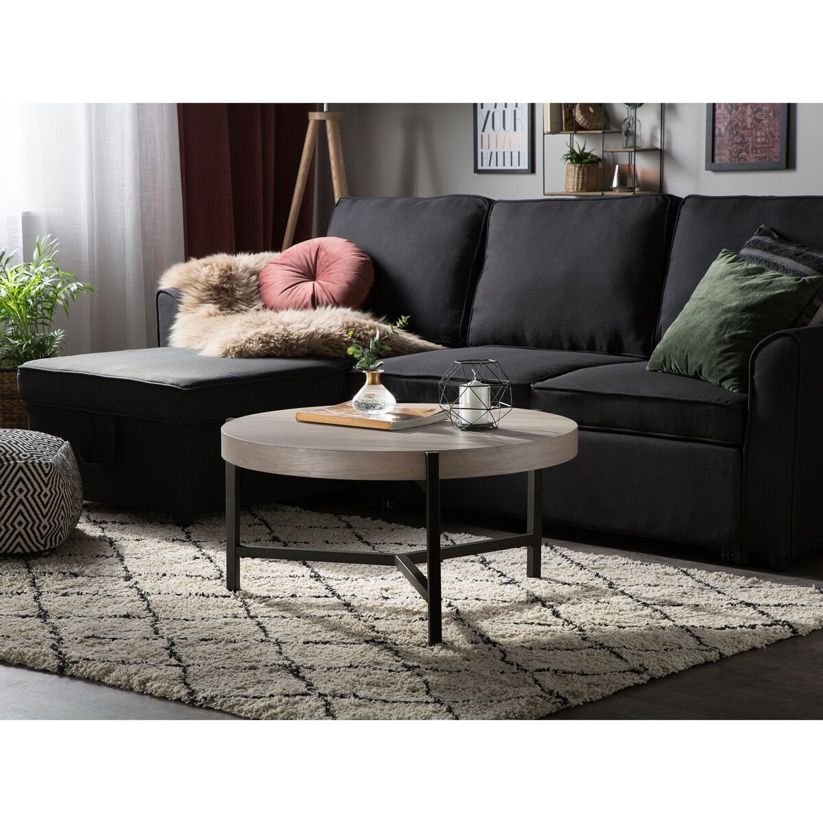 Stolik kawowy jasne drewno BONITA