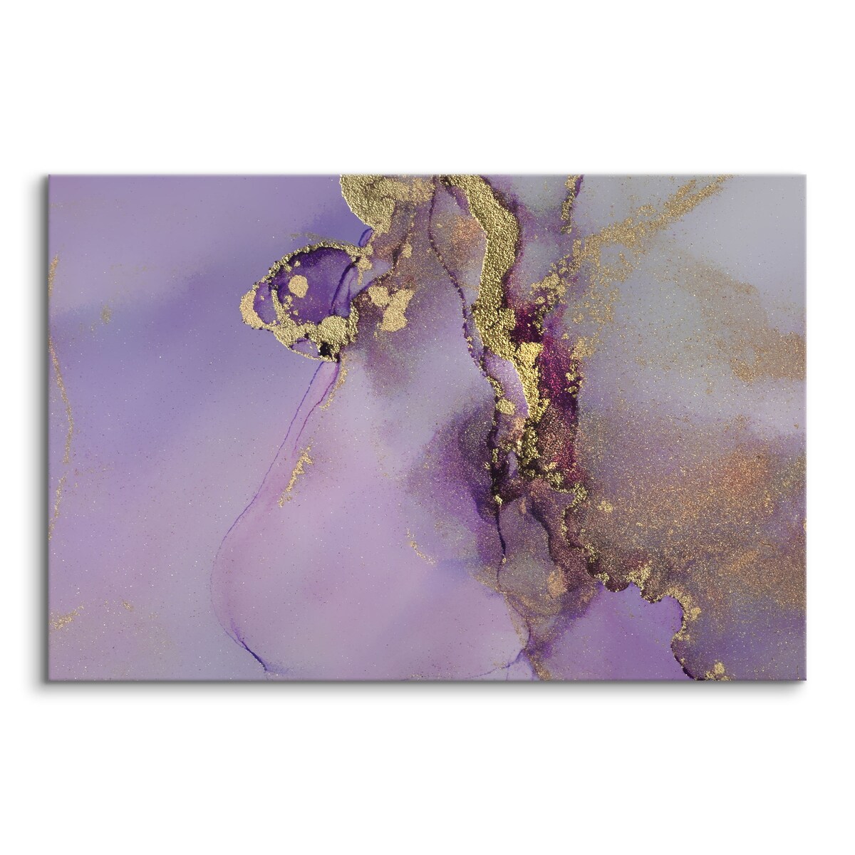 OBRAZ NA PŁÓTNIE FIOLETOWY MARMUR ABSTRAKCJA STYL GLAMOUR 120x80cm