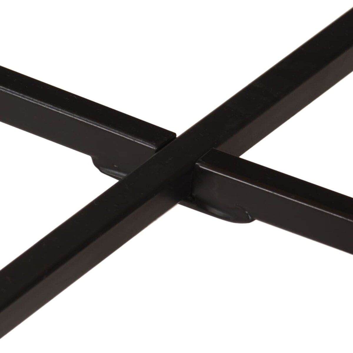 vidaXL Stolik kawowy, 54x54x35 cm, lite drewno mango i żelazo