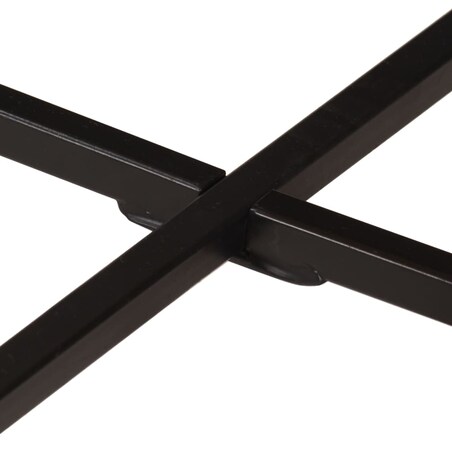 vidaXL Stolik kawowy, 54x54x35 cm, lite drewno mango i żelazo