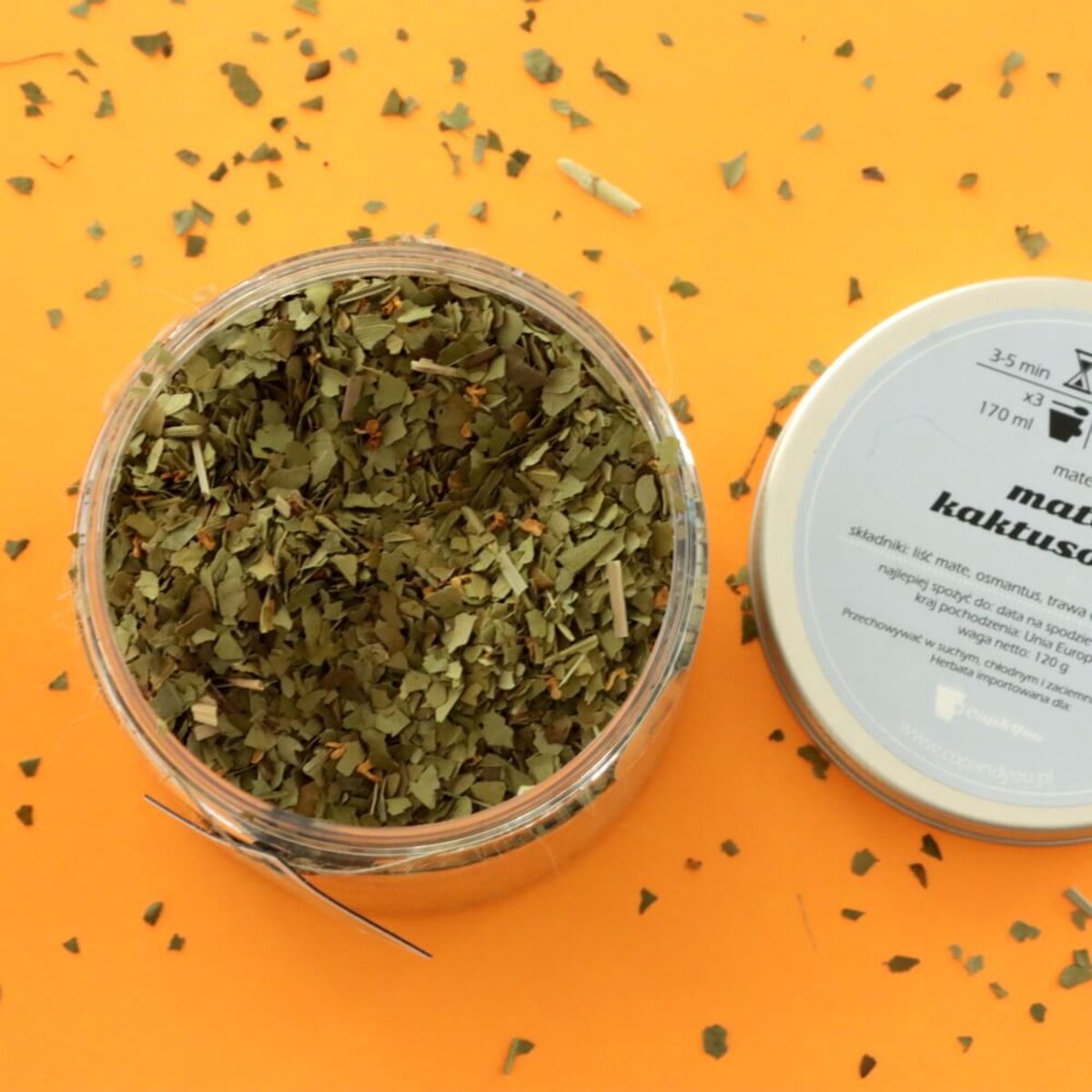 Herbata YerbaMate KAKTUSOWA o smaku cytrusowym z nutą opuncji PREMIUM - herbata liściasta sypana mieszanka napar susz - gotowa na prezent upominek